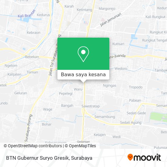 Peta BTN Gubernur Suryo Gresik