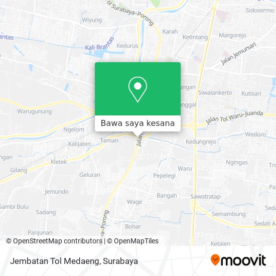 Peta Jembatan Tol Medaeng