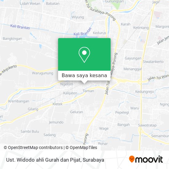 Peta Ust. Widodo ahli Gurah dan Pijat