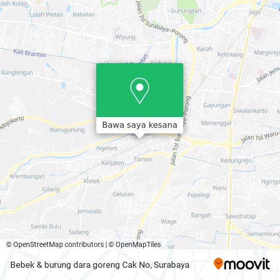 Peta Bebek & burung dara goreng Cak No