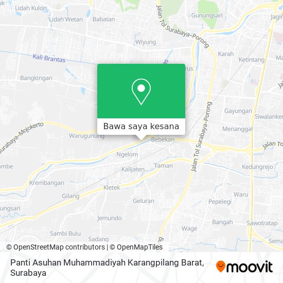 Peta Panti Asuhan Muhammadiyah Karangpilang Barat