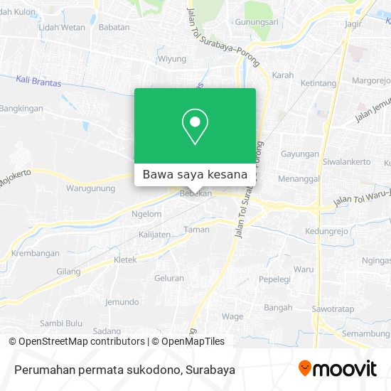 Peta Perumahan permata sukodono