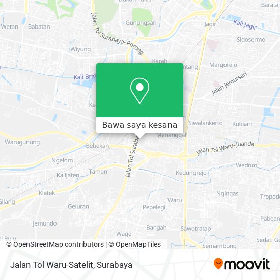 Peta Jalan Tol Waru-Satelit