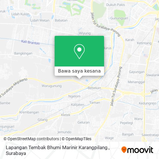 Peta Lapangan Tembak Bhumi Marinir Karangpilang.
