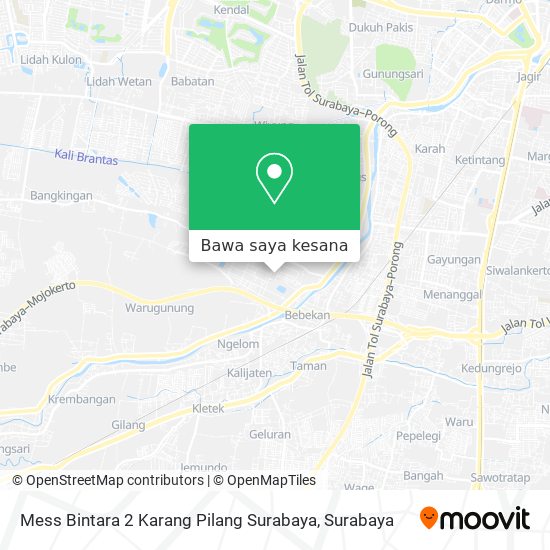 Peta Mess Bintara 2 Karang Pilang Surabaya