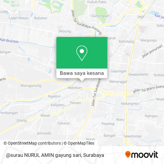 Peta @surau NURUL AMIN gayung sari