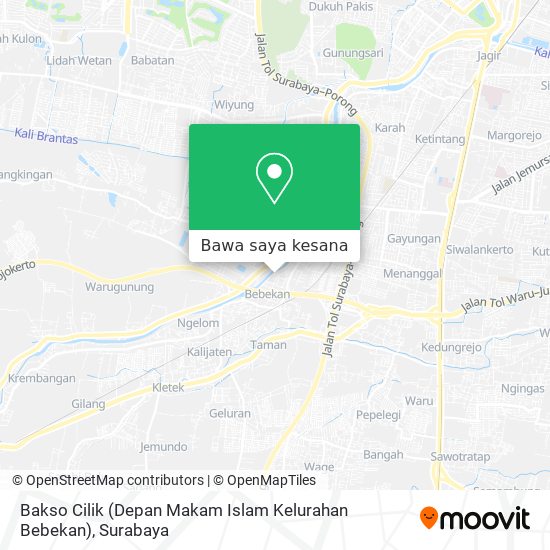 Peta Bakso Cilik (Depan Makam Islam Kelurahan Bebekan)