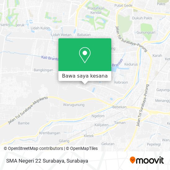 Peta SMA Negeri 22 Surabaya