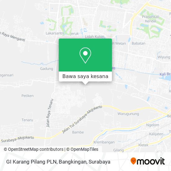 Peta GI Karang Pilang PLN, Bangkingan