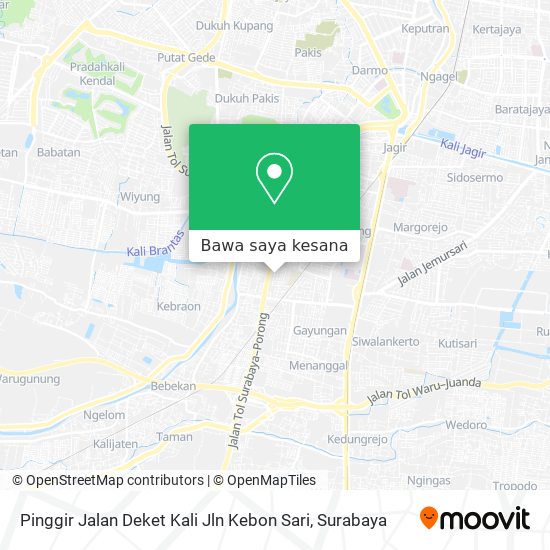 Peta Pinggir Jalan Deket Kali Jln Kebon Sari