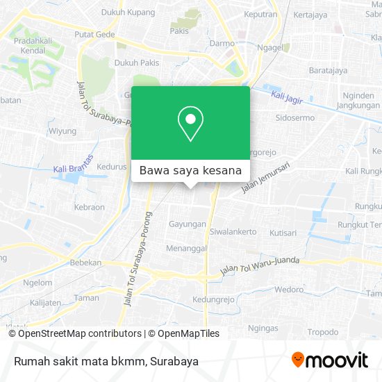 Peta Rumah sakit mata bkmm
