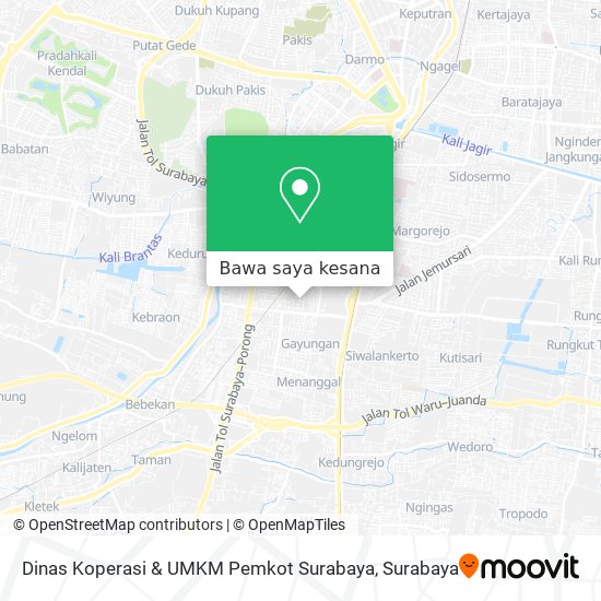Peta Dinas Koperasi & UMKM Pemkot Surabaya