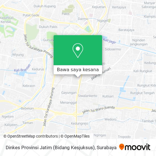 Peta Dinkes Provinsi Jatim (Bidang Kesjuksus)