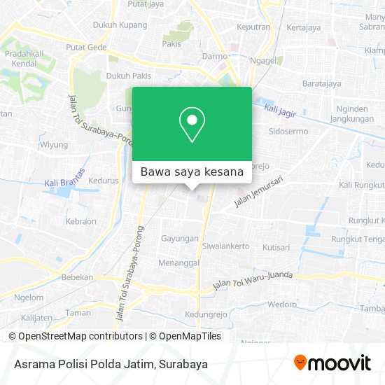 Peta Asrama Polisi Polda Jatim