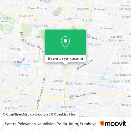 Peta Sentra Pelayanan Kepolisian Polda Jatim