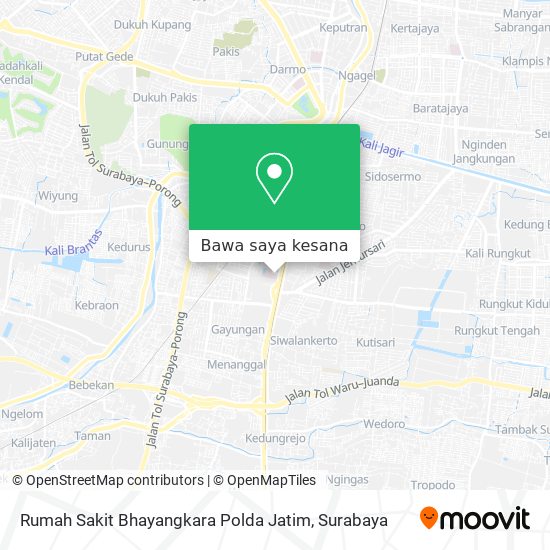 Peta Rumah Sakit Bhayangkara Polda Jatim