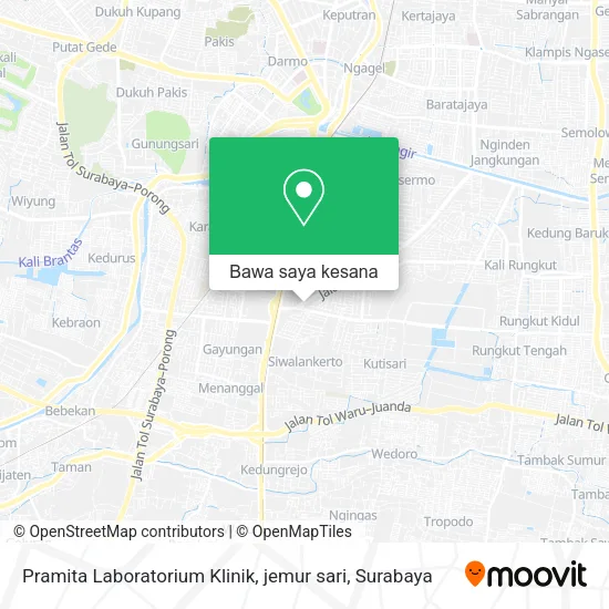 Peta Pramita Laboratorium Klinik, jemur sari