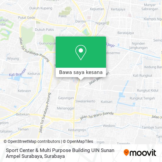 Peta Sport Center & Multi Purpose Building UIN Sunan Ampel  Surabaya