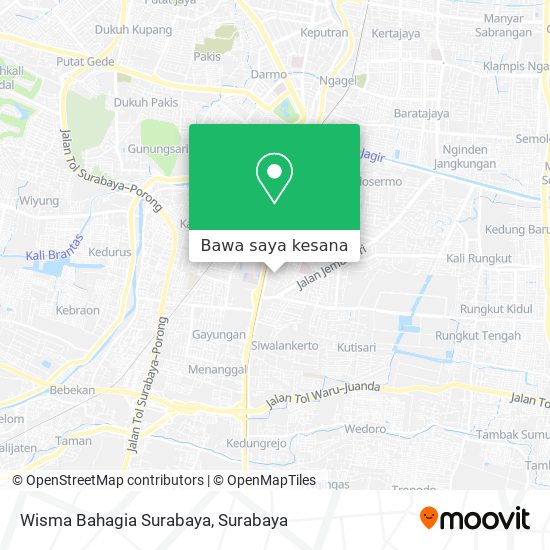 Peta Wisma Bahagia Surabaya