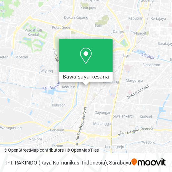 Peta PT. RAKINDO (Raya Komunikasi Indonesia)