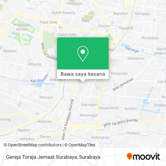 Peta Gereja Toraja Jemaat Surabaya