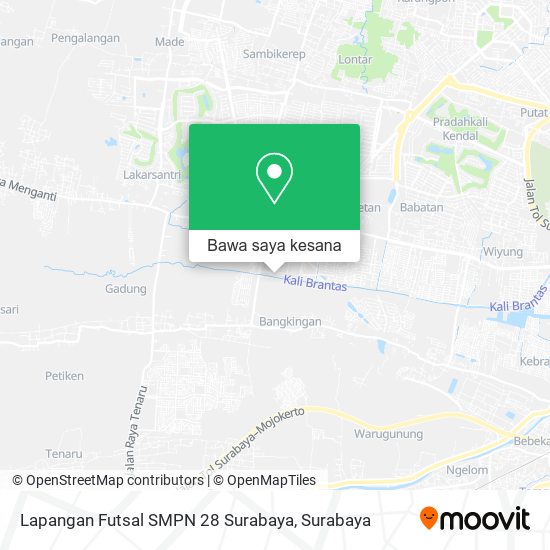 Peta Lapangan Futsal SMPN 28 Surabaya