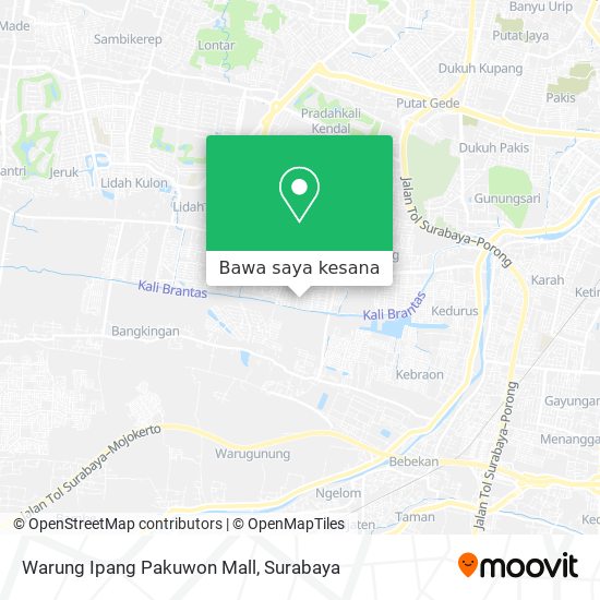 Peta Warung Ipang Pakuwon Mall