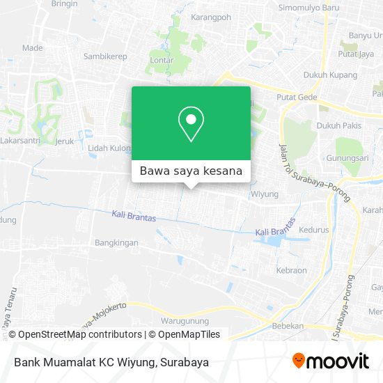 Peta Bank Muamalat KC Wiyung