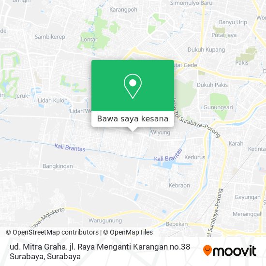 Peta ud. Mitra Graha. jl. Raya Menganti Karangan no.38 Surabaya