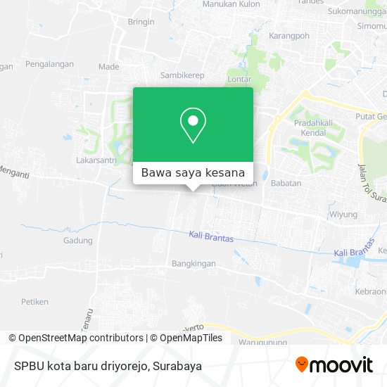 Peta SPBU kota baru driyorejo