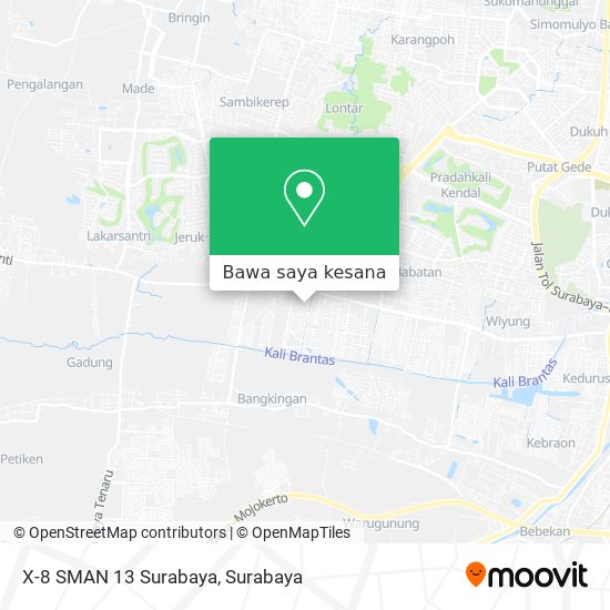 Peta X-8 SMAN 13 Surabaya