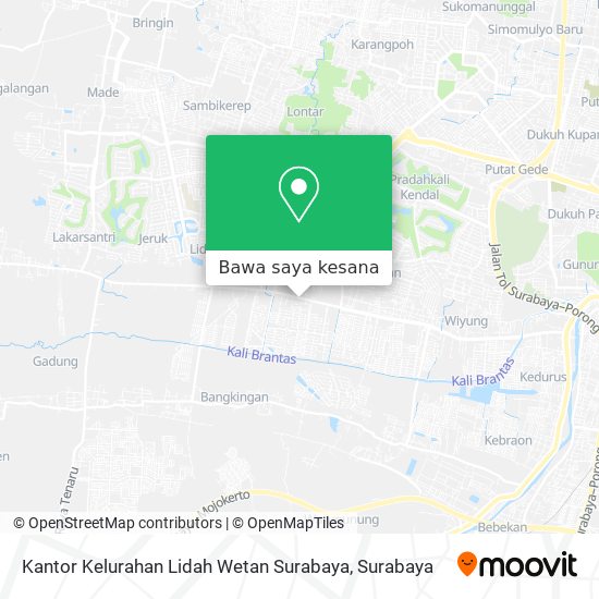 Peta Kantor Kelurahan Lidah Wetan Surabaya