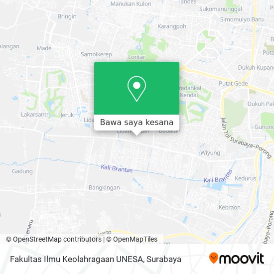Peta Fakultas Ilmu Keolahragaan UNESA