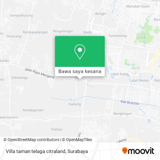 Peta Villa taman telaga citraland
