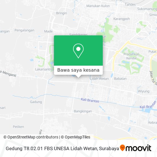 Peta Gedung T8.02.01 FBS UNESA Lidah Wetan