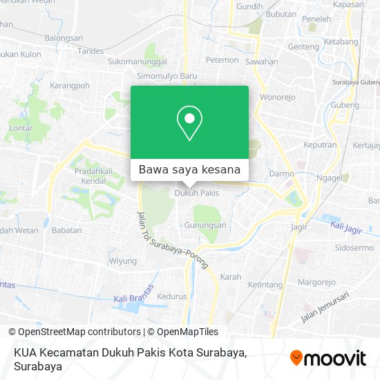 Peta KUA Kecamatan Dukuh Pakis Kota Surabaya