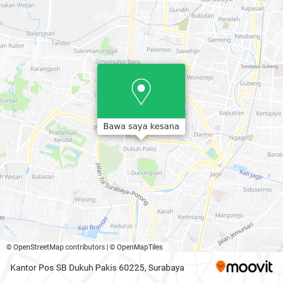 Peta Kantor Pos SB Dukuh Pakis 60225