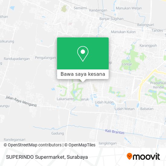 Peta SUPERINDO Supermarket
