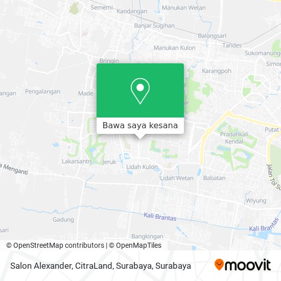 Peta Salon Alexander, CitraLand, Surabaya