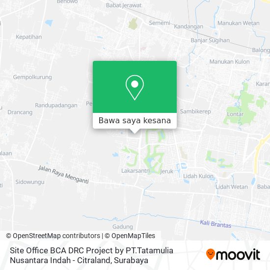 Peta Site Office BCA DRC Project by PT.Tatamulia Nusantara Indah - Citraland