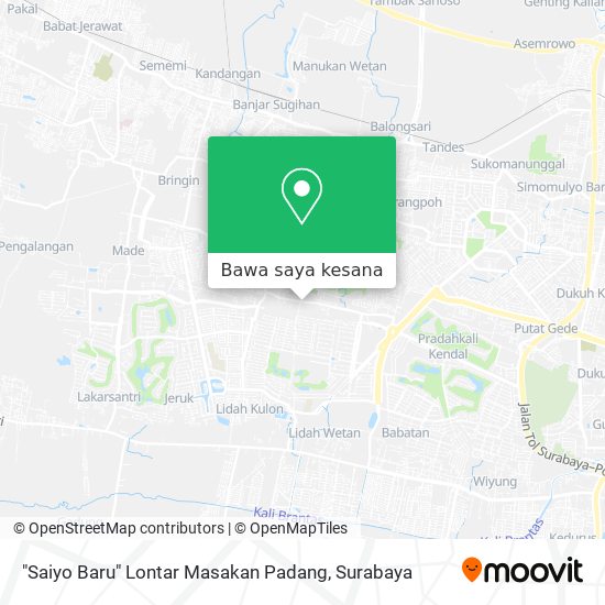 Peta "Saiyo Baru" Lontar Masakan Padang