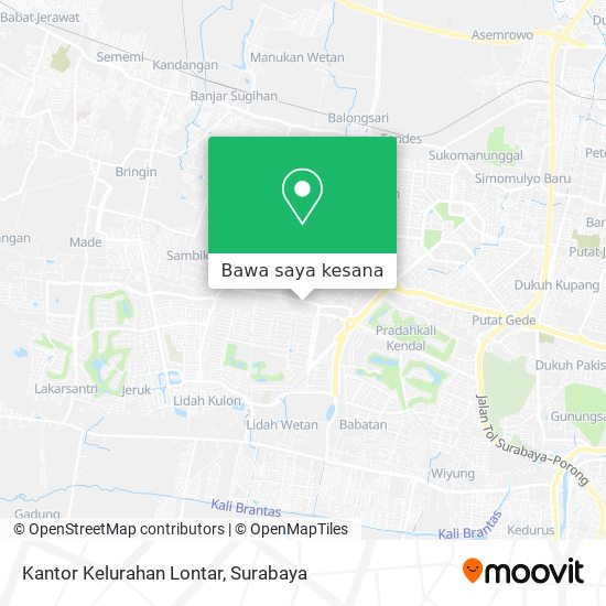 Peta Kantor Kelurahan Lontar