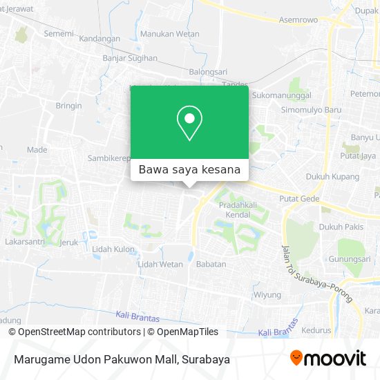 Peta Marugame Udon Pakuwon Mall