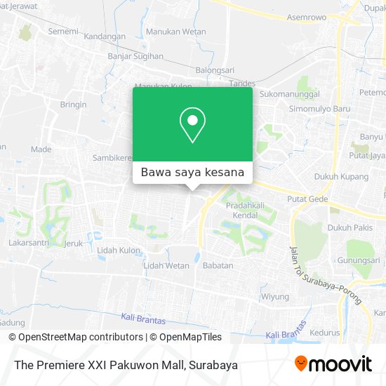 Peta The Premiere XXI Pakuwon Mall