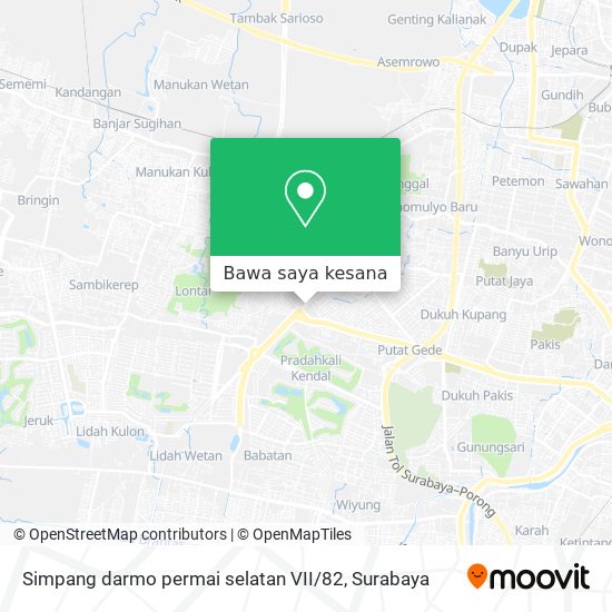 Peta Simpang darmo permai selatan VII / 82