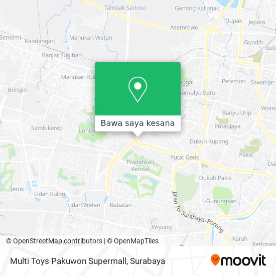 Peta Multi Toys Pakuwon Supermall
