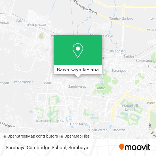 Peta Surabaya Cambridge School