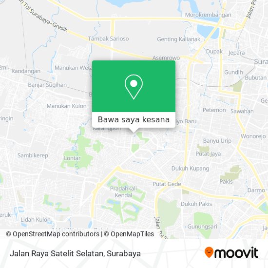 Peta Jalan Raya Satelit Selatan