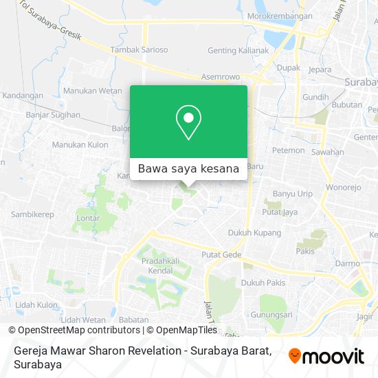 Peta Gereja Mawar Sharon Revelation - Surabaya Barat