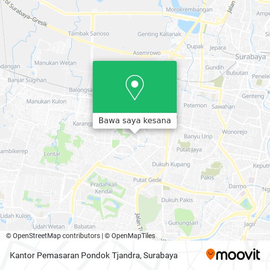 Peta Kantor Pemasaran Pondok Tjandra